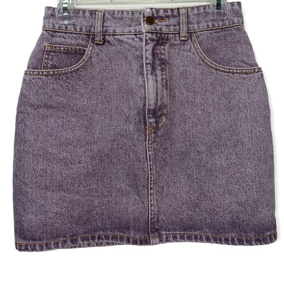 BONGO Purple Denim Skirt Size 9 - Picture 1 of 10